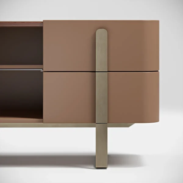 Bespoke TV Console Tables, Tiered Geometric Minimalism-3