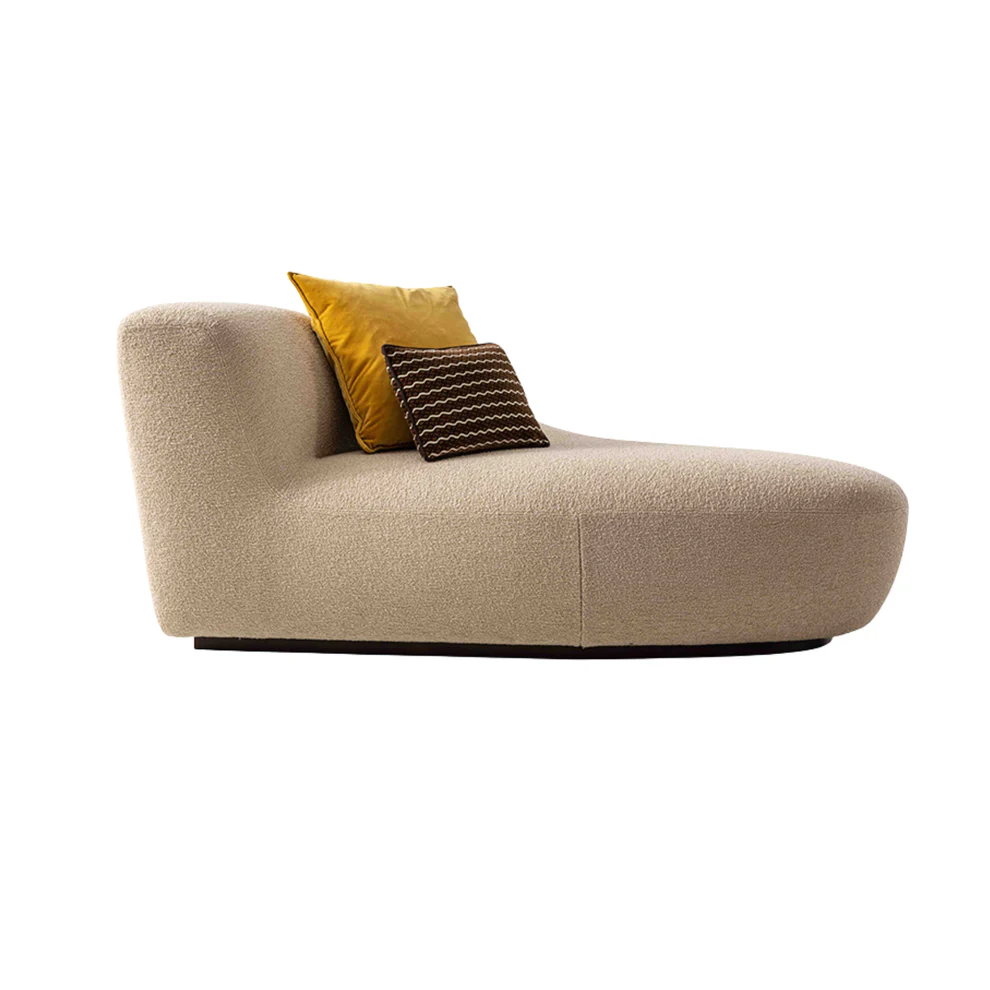 Custom Made Chaise Lounge, Sculptural Curved Design Daybed