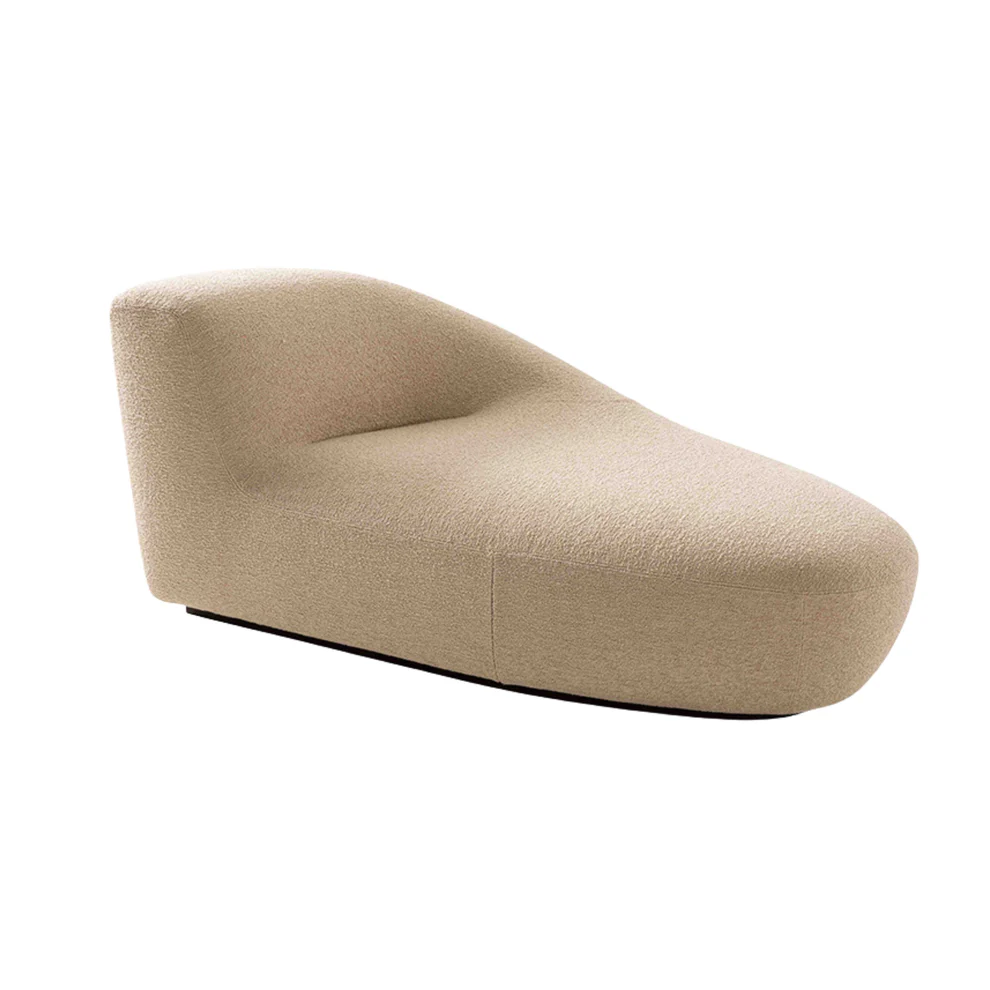 Custom Made Chaise Lounge, Sculptural Curved Design Daybed