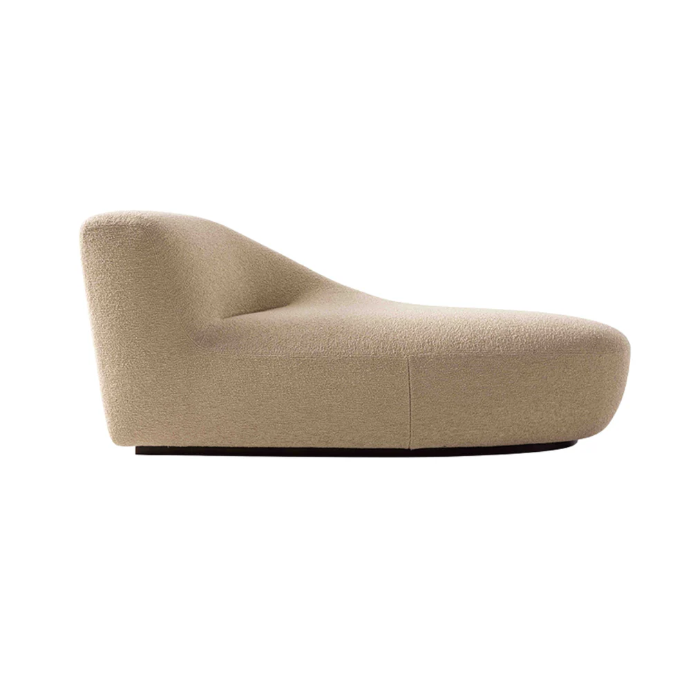 Custom Made Chaise Lounge, Sculptural Curved Design Daybed