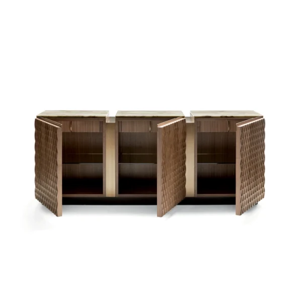 Custom Sideboard Cabinet, Bespoke Minimalist Linear Luxury-2