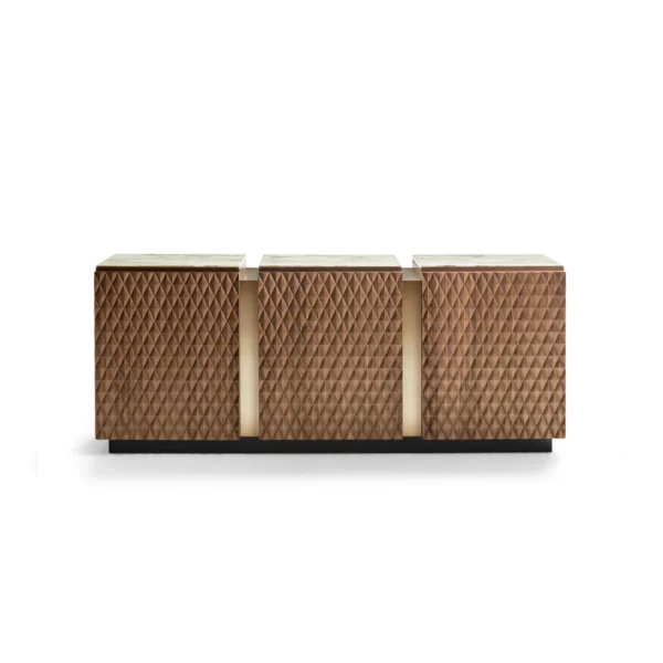 Custom Sideboard Cabinet, Bespoke Minimalist Linear Luxury-3