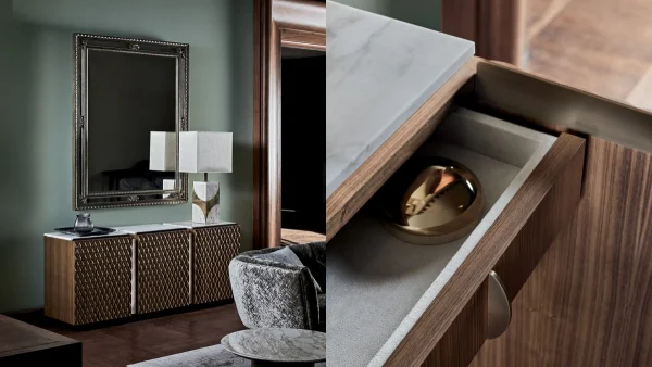Custom Sideboard Cabinet, Bespoke Minimalist Linear Luxury-4