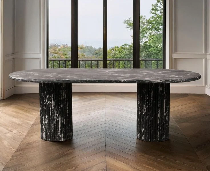 Dining Table Durability, Marble vs. Sintered Stone vs. Wood-4