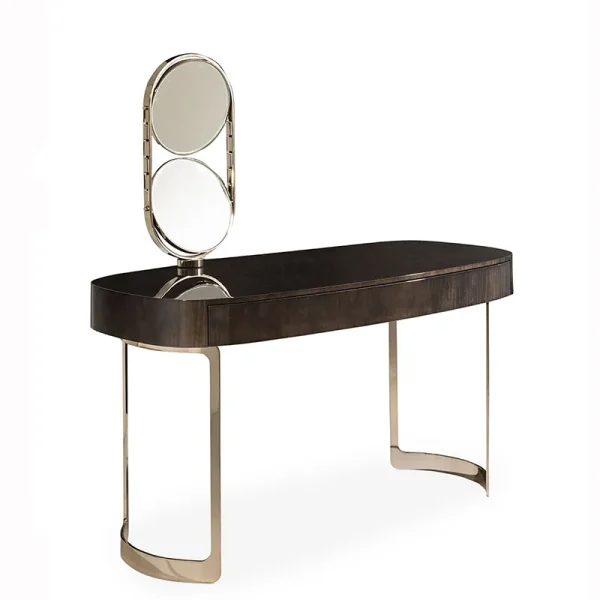 Luxury Modern Dressing Table, Bespoke Geometric Artist Vanity-1