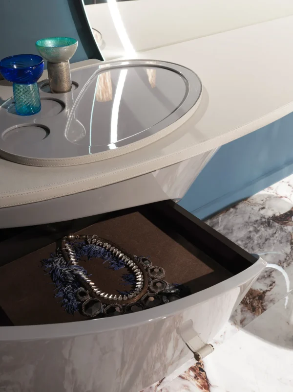 Modern Makeup Dressing Table, Bespoke Floating Wing Vanity-2
