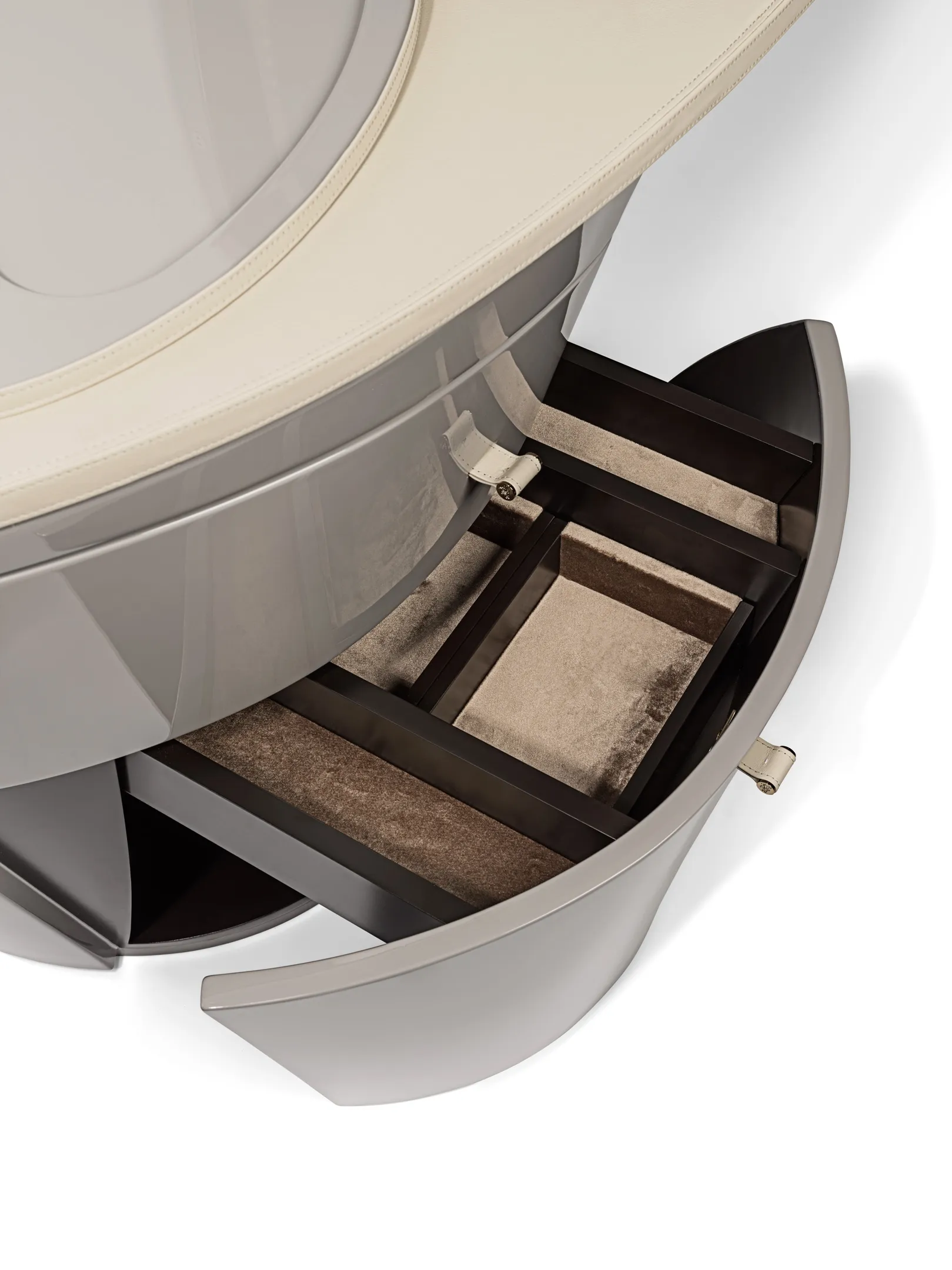 Modern Makeup Dressing Table, Bespoke Floating Wing Vanity-3