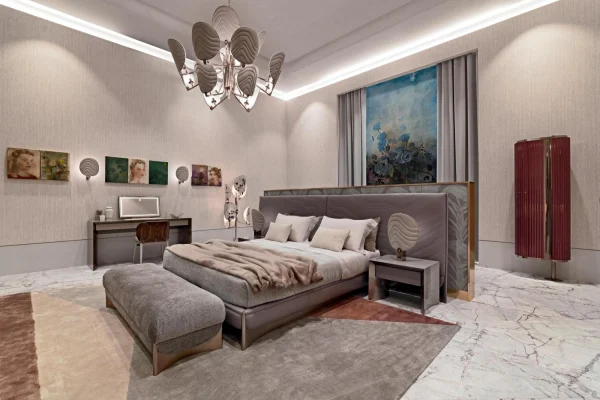 Modern Mirror Dressing Table, Bespoke Vanity with Lighting