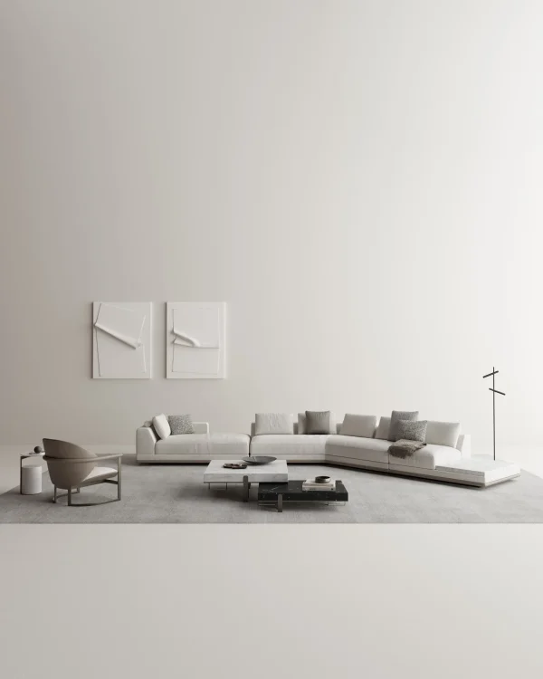 Modular Bespoke Made Sofas with Integrated Table Design-4