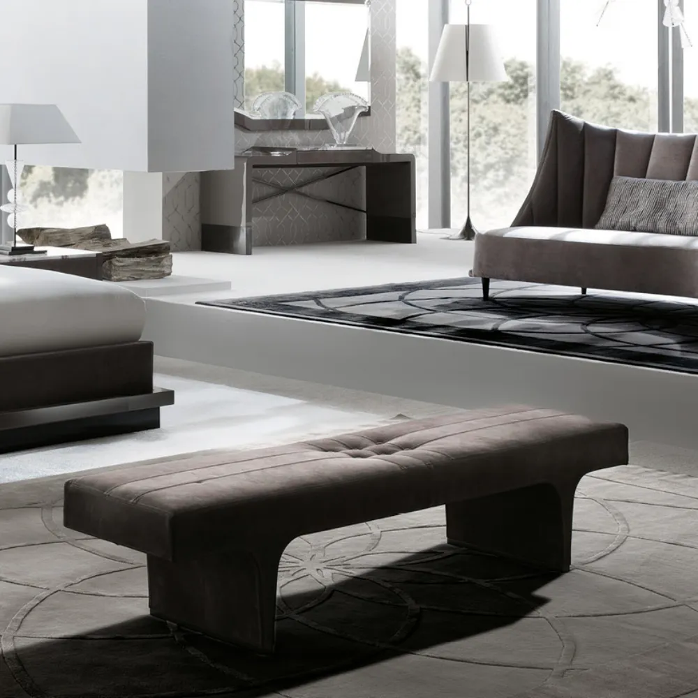 Architectural Upholstered Bench Seat, Bespoke Tufted Detail-2