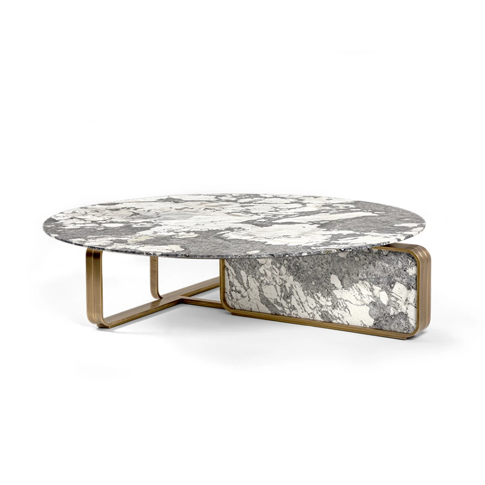 Bespoke Marble Coffee Table Set, Luxury Living Centerpiece-1