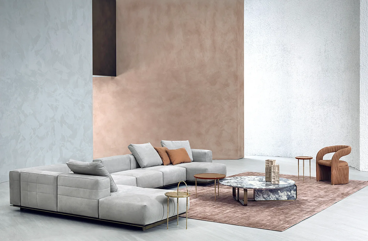 Bespoke Marble Coffee Table Set, Luxury Living Centerpiece-5