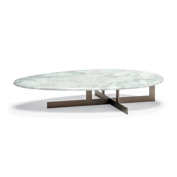 Bespoke Modern Coffee Table Set, Marble Top Nesting Tables-3