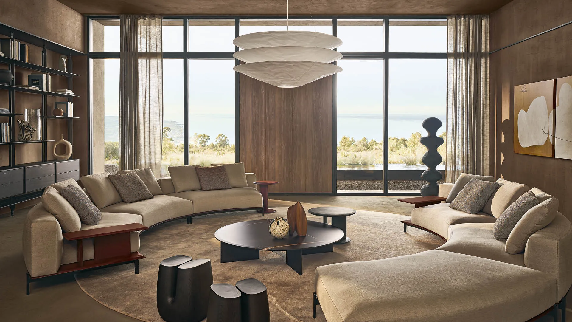 Coffee Tables Set of 3, Bespoke Modern Living Room Center Table-5