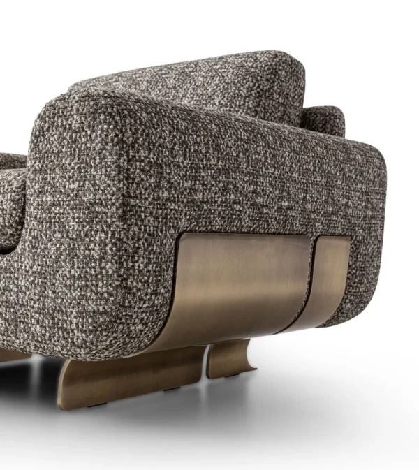 Comfy Accent Chair for Living Room, Bespoke Tweed Armchair-3
