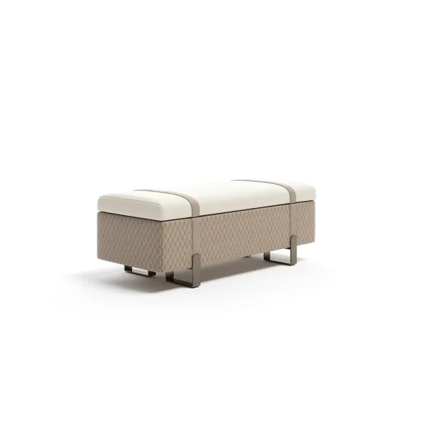 Contemporary Bespoke Bedroom Bench with Storage Design-1