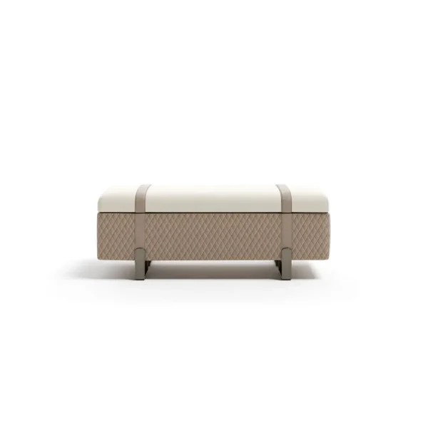 Contemporary Bespoke Bedroom Bench with Storage Design-2