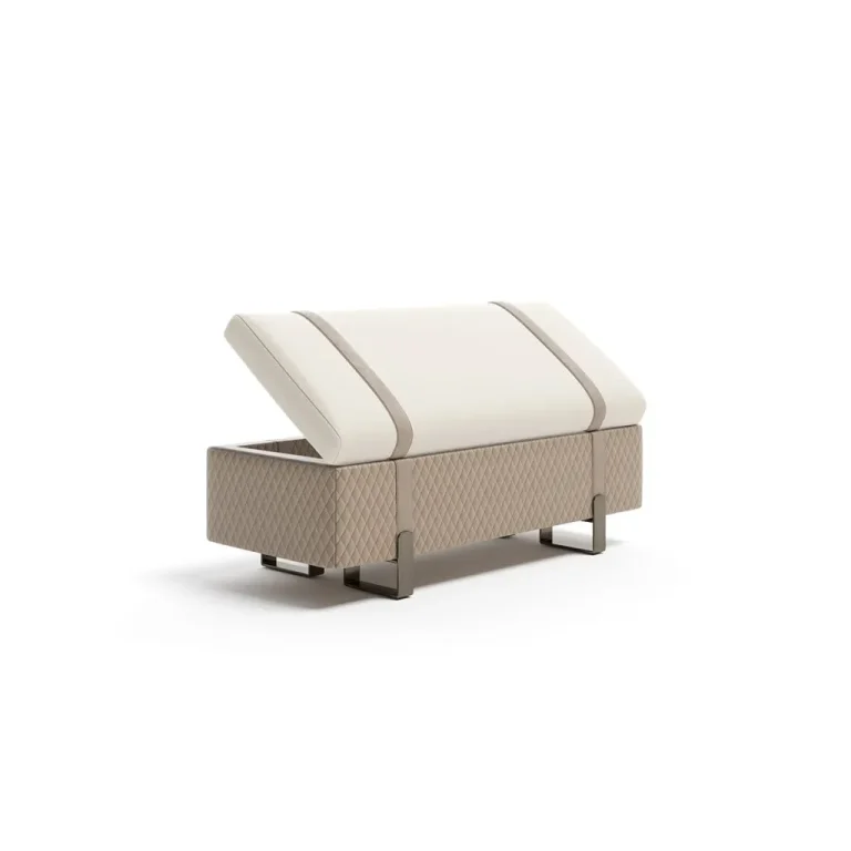 Contemporary Bespoke Bedroom Bench with Storage Design-3