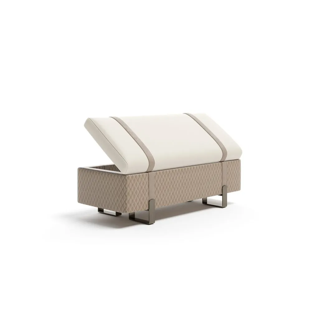 Contemporary Bespoke Bedroom Bench with Storage Design-3