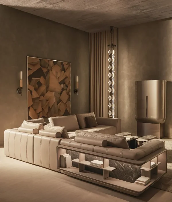 Custom Made Sectional Sofa with Side Open Storage Design-2