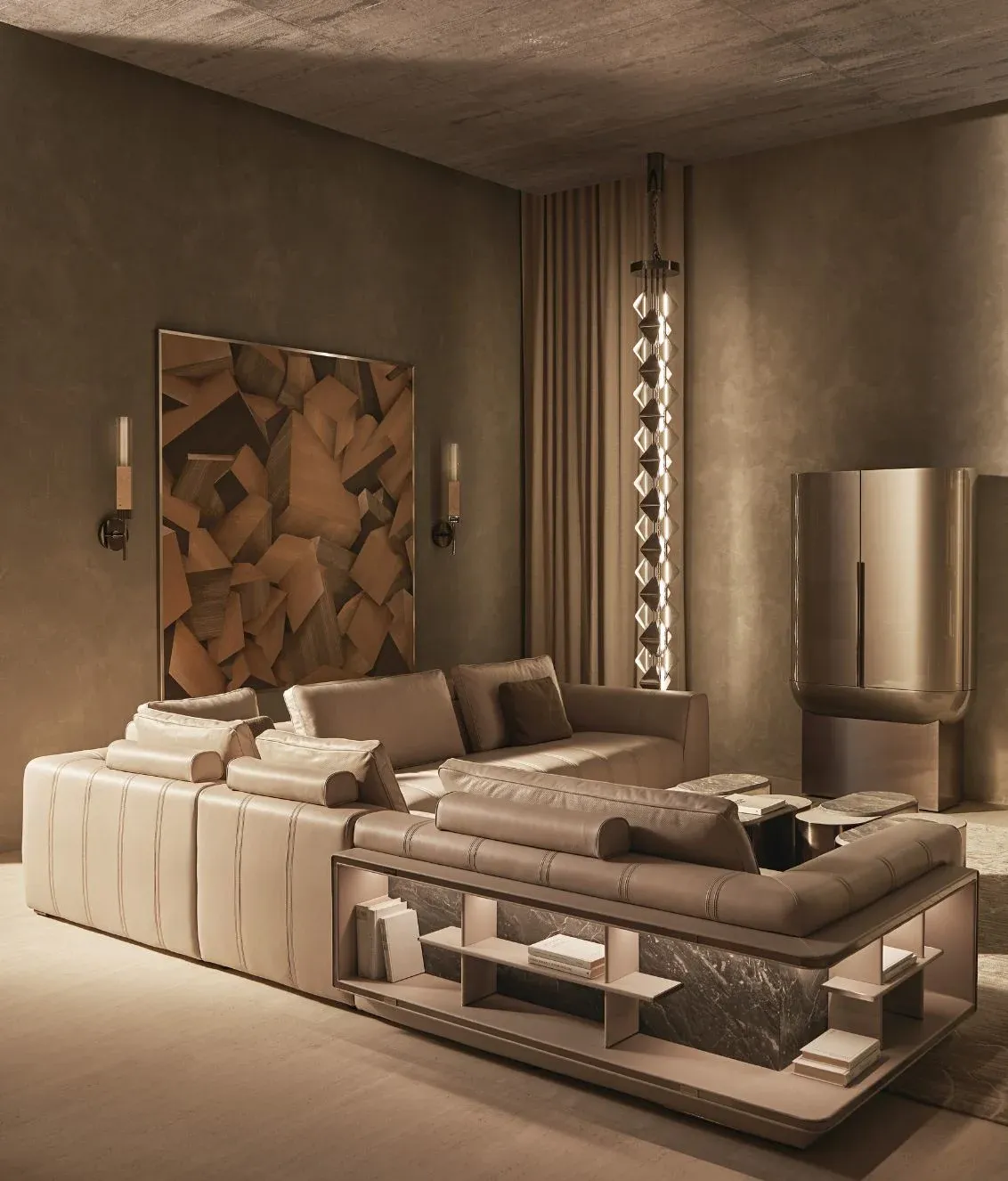 Custom Made Sectional Sofa with Side Open Storage Design-2