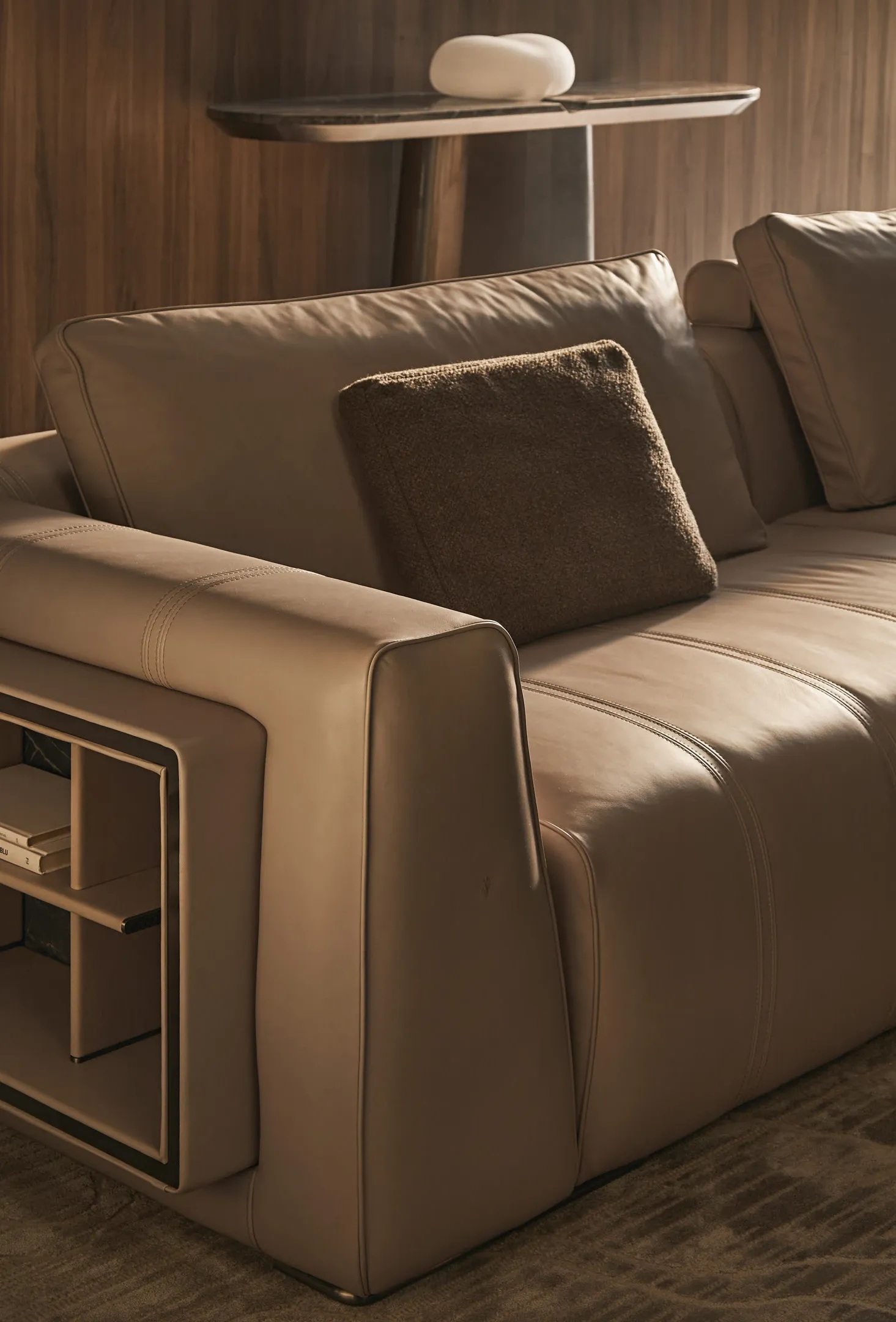 Custom Made Sectional Sofa with Side Open Storage Design-4
