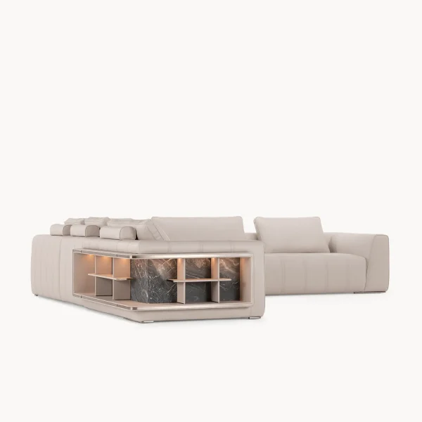 Custom Made Sectional Sofa with Side Open Storage Design-6