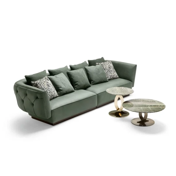 Custom Modern Sofa with Elegant Deep Button Tufting Back-1