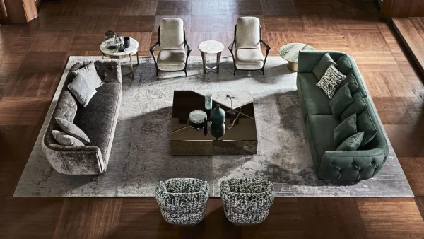 Custom Modern Sofa with Elegant Deep Button Tufting Back-4