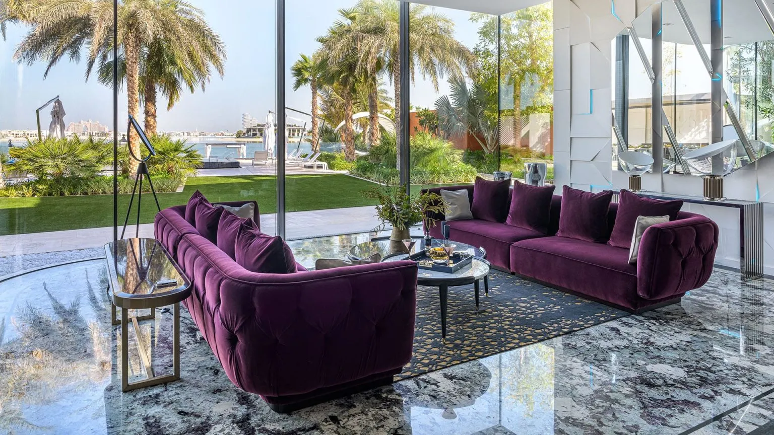 Custom Modern Sofa with Elegant Deep Button Tufting Back-5