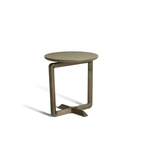 Custom Wood Side Table, Modern Solid Timber Accent Table​-1