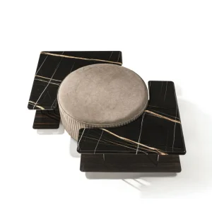 Customize Coffee Table, Modular Marble Velvet Centerpiece-1