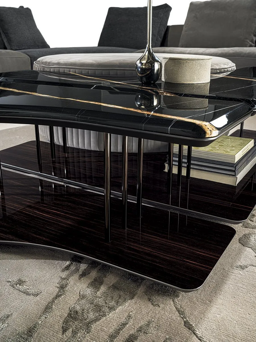 Customize Coffee Table, Modular Marble Velvet Centerpiece-4