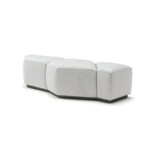 Sculptural Bespoke Accent Bench for Bedroom Tailored Design-1