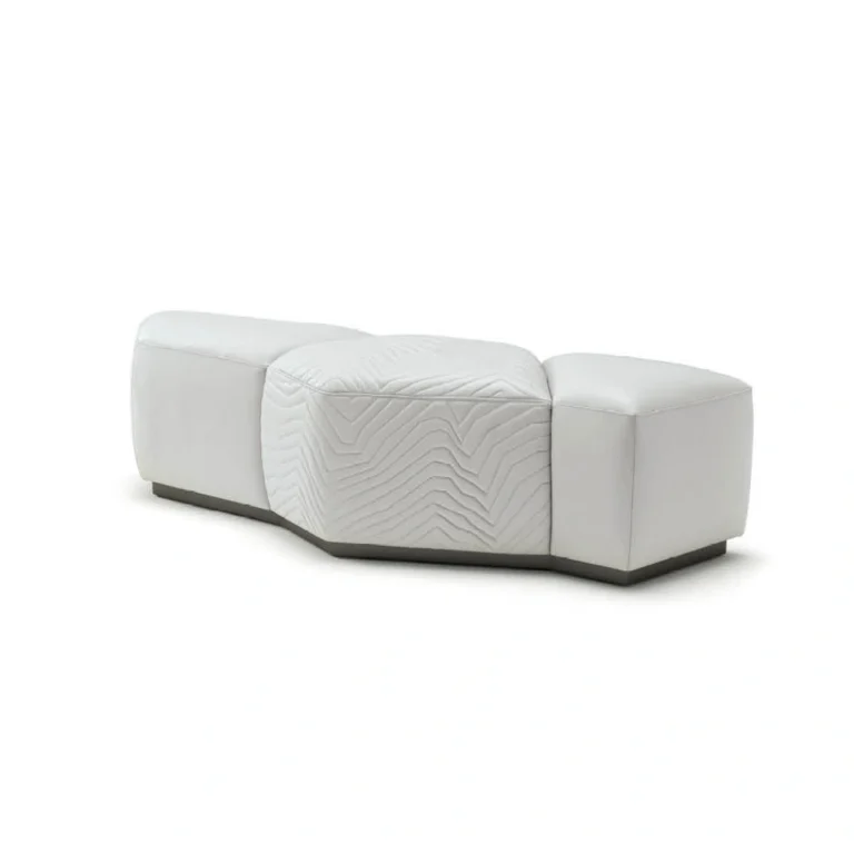 Sculptural Bespoke Accent Bench for Bedroom Tailored Design-1