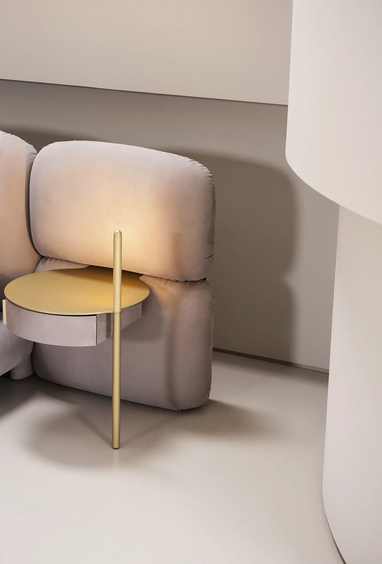 Tailored Bespoke Upholstered Beds with Soft Curved Headboard-2