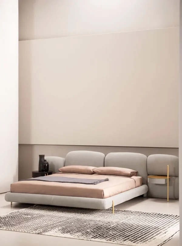 Tailored Bespoke Upholstered Beds with Soft Curved Headboard-5