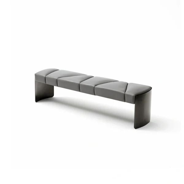 Tailored Modern Bench for Bedroom with Segmented Upholstery-1