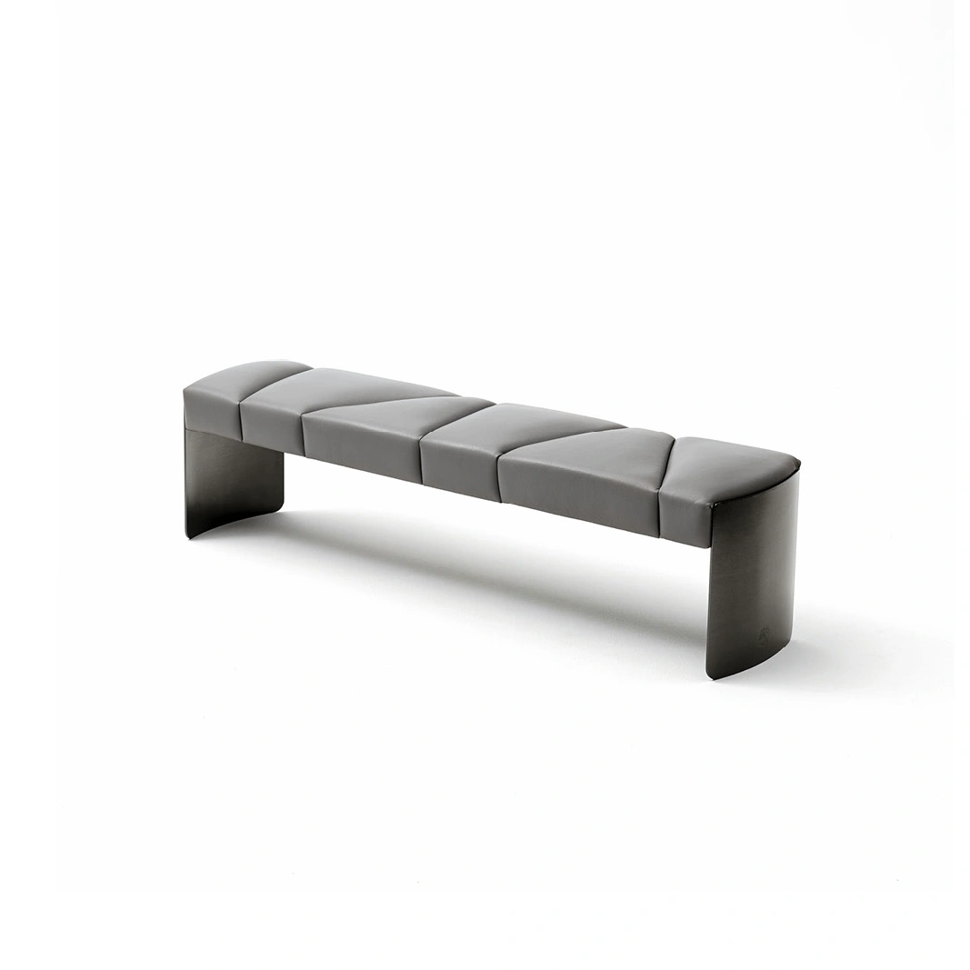 Tailored Modern Bench for Bedroom with Segmented Upholstery-1