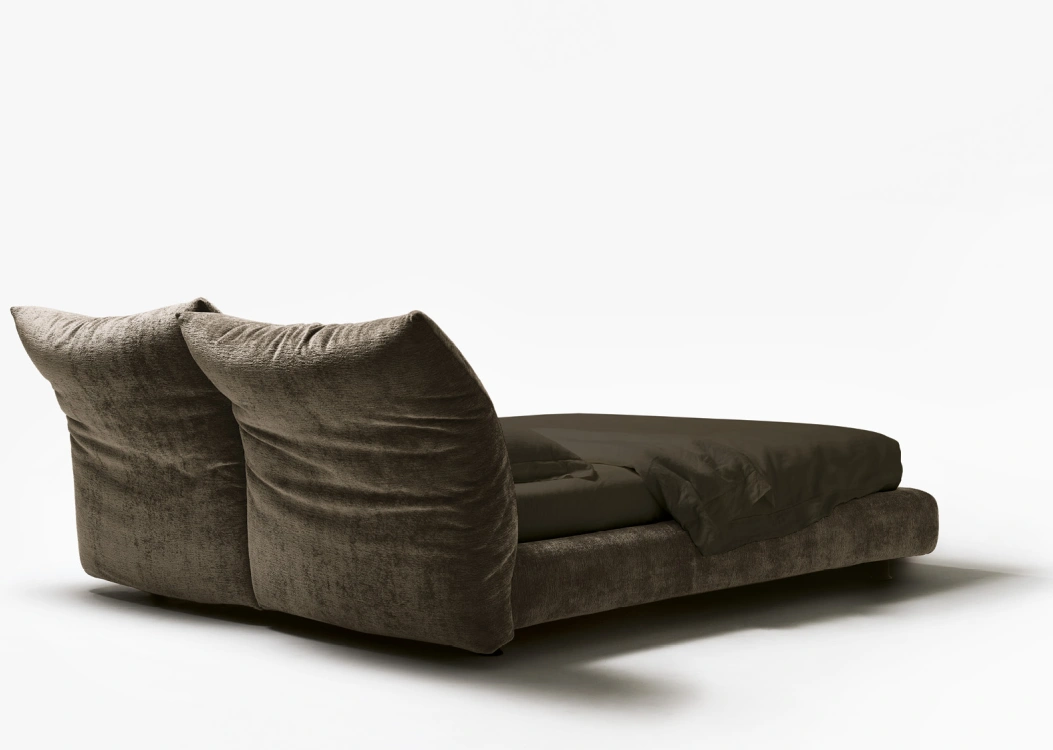 Contemporary Bespoke Bed with Oversized Split Headboard