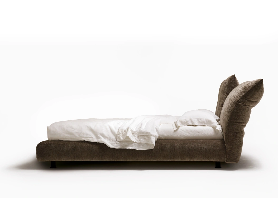 Contemporary Bespoke Bed with Oversized Split Headboard
