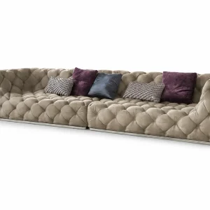 Contemporary Luxury Upholstered Sofa QMY-SF030 - Custom Luxury Sofa Factory Supply