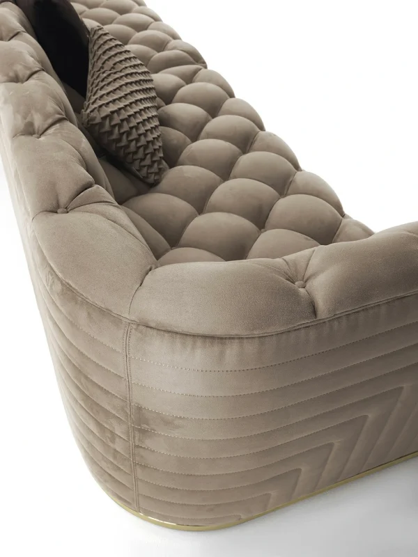 Contemporary Luxury Upholstered Sofa QMY-SF030 - Custom Luxury Sofa Factory Supply