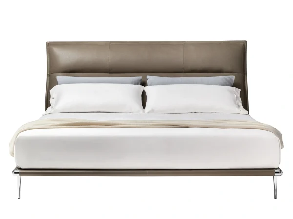 Custom Made Beds with Slim Metal Legs & Upholstered Design