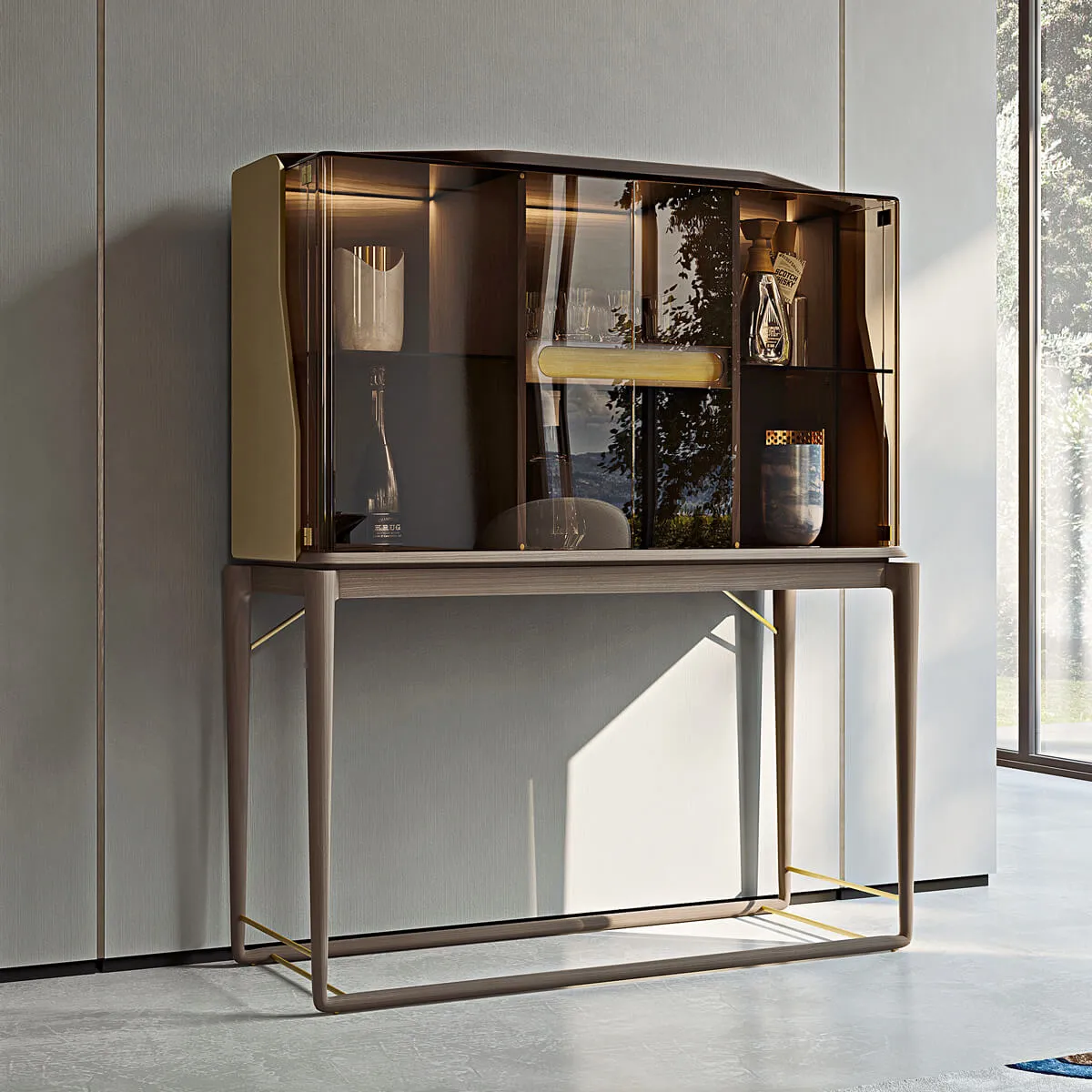 Display Cabinet for Whisky, Bespoke Illuminated Storage