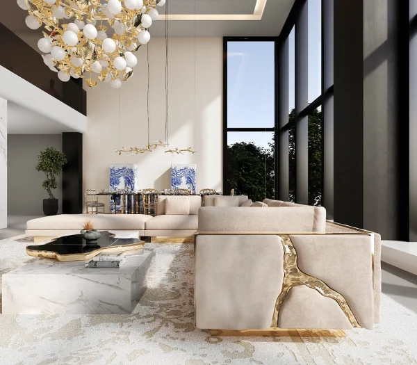 Modern Sectional Sofa Set for Living Room, Hotel and Lounge Spaces QMY-SF017 – Whole House Furniture Manufacturer