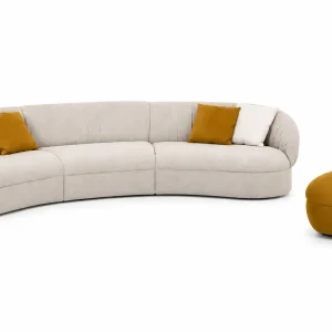 Factory Direct Supply, High-end Curved Living Room Sofa QMY-SF024 – Whole House Furniture Supplier
