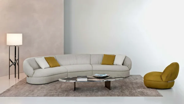 Factory Direct Supply, High-end Curved Living Room Sofa QMY-SF024 – Whole House Furniture Supplier