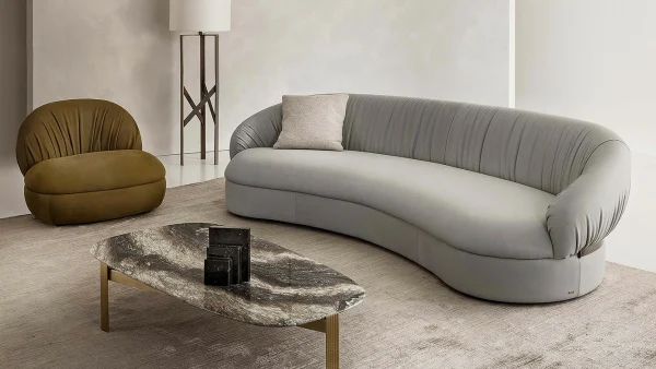 Factory Direct Supply, High-end Curved Living Room Sofa QMY-SF024 – Whole House Furniture Supplier