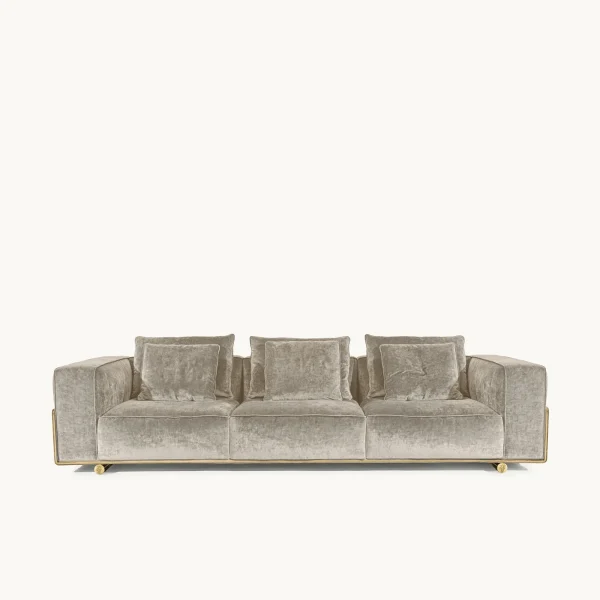 Italian Modern Green Fabric Velvet Sofa QMY-SF011 – China Whole-house Furniture Supplier